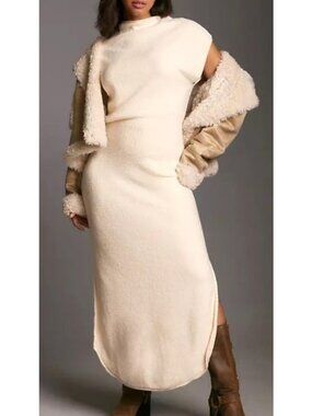 Daily Practice Women's Sz S Column Sleeveless Midi Jumper Dress